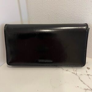 Enzo Angiolini black leather long wallet
